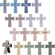 Outus 48 Pieces Magnetic Christian Religious Cross Bookmark Multicolor