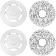 Mop Cloths with Mop Plates Spare Parts Compatible for Ecovacs Deebot T20 Omni / T20e Omni Robot Vacuum Cleaner Mop Pad Mop Holder