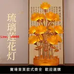 【台灣公司保固】蓮花燈2024新款七彩LED佛堂用品大全供佛燈插電LED觀音客廳擺放花