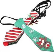 [Alasum] Xmas Party Accessory Set 6pcs Snowman Reindeer Christmas Neckties for Boys and Girls Play