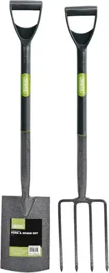 Draper 83971 Carbon Steel Garden Fork and Spade Set