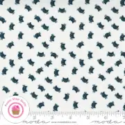 Moda HOLIDAY HALLOWEEN 20735 11 White Black Cats STACY HSU Quilt Fabric GHOULS