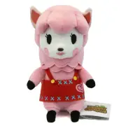 New Reese CROSSING 8 inch Plush (Official San-Ei) 1306 Pink Alpaca Plushie
