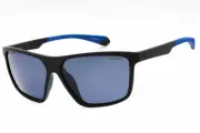 NEW Polaroid Core PLD 7044/S-00VK C3 MATTE BLACK BLUE Sunglasses