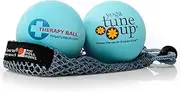 Jill Miller's Therapy Balls Pair with Mesh Tote, Aqua Blue