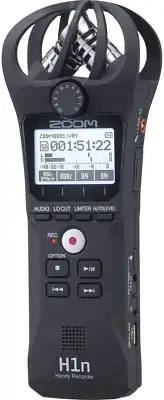 H1N Portable Recorder, Onboard Stereo Microphones, Camera Mountable, Records to
