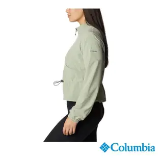 【Columbia 哥倫比亞 官方旗艦】女款-Boundless Beauty防潑短版外套-灰綠(UAR03860GG / 2023年春夏)
