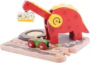 Dinosaur Train Crane, Wooden Toys, Bigjigs Train Accessories, Wooden Crane, Dinosaur Track, Crane Toy, Bigjigs Crane, Dinosaur Toys