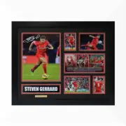 Steven Gerrard Signed & Framed Memorabilia - Black/Red - Limited Edition