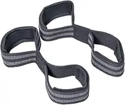 Gogogmee 2Pcs Figure Eight Weightlifting Wrist Straps Comfortable Elastic Exercise Bands for Gym Workouts Durable Support for Powerlifting and Strength Training Fit for All