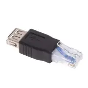 USB Type A Female to RJ45 Male Connector Crystal ,USB Transfer Plug