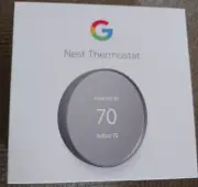 NIB Google Nest Thermostat Smart Programmable Wi-Fi Thermostat for Home Charcoal