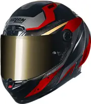 Nolan X-804 RS Ultra Carbon Lesmo, full face helmet , color: Carbon/Red/Grey/Gold , size: XL