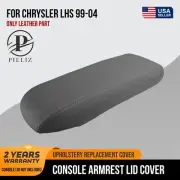 Console Lid Pull Over Cover Leather for Chrysler LHS 1999-2004 Gray