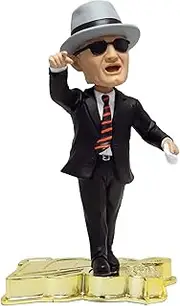 Chicago Bears Coach Halas Limited Edition Bobblehead, Unique Collectible, Officially Licensed NFL Hall of Famer, Gold Base