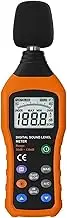 Meichoon Handheld Decibel Meter Digital Sound Level Meter A/C Weighted Range 30-130dB Data Hold Max/Min Backlight Display Noise Detector for Home Factory Outdoor