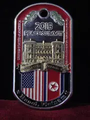 President Trump Visit to Hanoi Vietnam 2019 Peace Summit Challenge coin