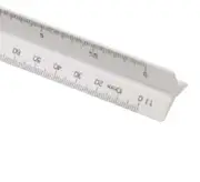 Linex Scale Ruler Triangular 322 Scale 1:100/200/250/300/400/500