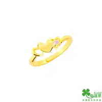 在飛比找松果購物優惠-幸運草金飾 曖昧黃金戒指 (9.2折)