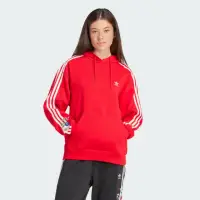 在飛比找momo購物網優惠-【adidas 愛迪達】上衣 女款 長袖上衣 帽T 運動 三