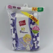 Hanes Girl's 10 Pack Cotton Tagless Briefs Multicolor Size 12 NEW HIPSTERS 2013
