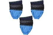 12 Pack Holeproof Men Cotton Brief Classic Underwear Black Blue Grey Bulk MYWE4A Attached Elastic
