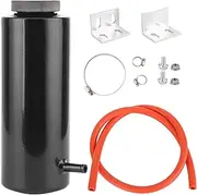 NDNCZDHC Radiator Coolant Aluminum Catch Tank 80ml Overflow Reservoir Automobile Universal (Black)