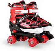 Daseeme Light Up Roller Skates for Kids Perfect for Girls Ages 5-8 Ideal Rollerblades for Kids Ages 6-12 Adjustable Size Rollerskates for Toddlers Shoe