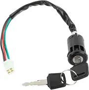 Ignition Barrel Key Switch for Suzuki LT80 Motorcycle Electrical Switch 2 Key 4 Wire for ATV Quad Dirt Bike Electric Motorcycle Go-Kart On/Off Tool Motorcycle Accessories Motor Ignition Key Switches