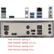 Shield I/O IO Backplate For ASRock Z490 PHANTOM GAMING 4/2.5G Motherboard