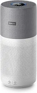 Philips Series 3000i Connected Air Purifier with Real Time Air Quality Feedback, Anti-Allergen, Combined HEPA + Carbon Filter Reduces Odours and Gases,Grey/White (AC3033/73)