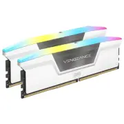 NEW Corsair Vengeance RGB 32GB Kit (2x16GB) XMP DDR5-6000 C36 (White) CMH32GX5M2