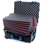 Black & Blue Pelican 1560 case with customizable tool foam inserts.