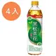 黑松 茶花綠茶 無糖 580ml (4入)/組【康鄰超市】