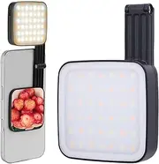 Magnetic Selfie Light,2500 to 6500K Folding Clip Fill Video Conference Light,Portable LED Selfie Phone Light for Makeup Live Streaming