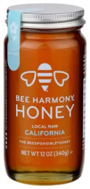 Bee Harmony Local Raw California Honey 12 Oz