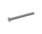 Hex Head Screws Bolts 304 Stainless Steel Metric Flat Hexagon Coarse Threaded Machine Cap Fully Thread Assortment SUS Storage Silver M5x50mm 20X