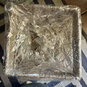 Wastebasket with sparkles