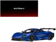 2023 McLaren 720S GT3 1/18 Model Car Azure Blue Metallic by Autoart
