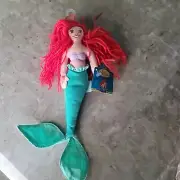 Applause Walt Disney Little Mermaid Ariel Bean Bag Plush 10 1/2" Tall