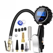 LED Digital Tyre Inflator Car Air Pressure Tire Gauge PSI Hose A Car Motorcycle