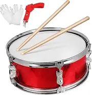Sosoport Marching Drum Set for Snare Drum Instrument with Drumsticks Drum Belt Ceremonial Gloves for Young Musicians to Develop Rhythm Musical Skills