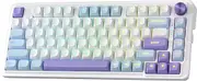 Redragon K673 PRO 75% Wireless Gasket RGB Gaming Keyboard, 3-Modes 81 Keys PBT Compact Mechanical Keyboard w/Hot-Swap Socket, Dedicated Knob Control & Sound Absorbing Pads, Custom Linear Switch