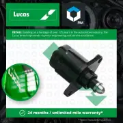 Idle Control Valve fits FIAT PALIO 178 1.2 97 to 04 Auxiliary Air Lucas 46451794