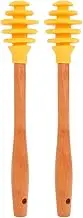 Hoement 2pcs Honey Stirring Sticks Multi Functional Wooden Dipper for Mixing Honey Drinks Lightweight and Portable Kitchen Utensil for Enhanced Flavor Office The Go