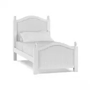 Emma Single White Bed Frame