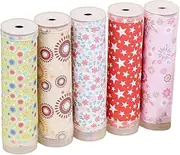 Vaguelly 5 Sets Kaleidoscope Material Pack DIY Material Kits Children DIY Kit Kaleidoscope Materials DIY Kits DIY Kaleidoscope Supplies Make Your Own Kaleidoscope for Craft Toys Paper