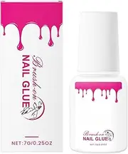 Fellflying Press On Nail Glue - Waterproof Solid Glue Gel for Nails with Brush | Glue Extension, Adhesive Bond, Professional Manicure Tool for Press On/Stick On Nails