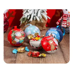 聖誕禮物球  ❤️ 聖誕節 圓形馬口鐵盒 耶誕節小鐵盒 糖果盒 禮物盒 糖果球 聖誕球 馬口鐵 裝飾 耶誕節 緞帶