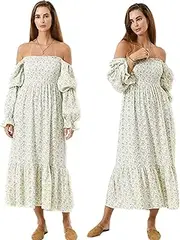 NOTHING FITS BUT Classic Nursing Cotton Yuki Dress for Women, Muslin Yuki Maternity Dress, Casual Maternity Dress